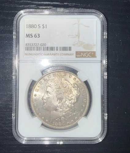 モルガン銀貨 - 1880 S MS63 NGC