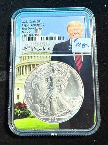 2021年 アメリカン シルバーイーグル タイプ2 F.D.O.I. NGC MS 70 303