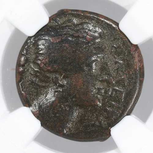 アゴトクレス AE20 シチリア シラクサ 古代ギリシャ青銅貨 紀元前317-289年 - NGC Ch F