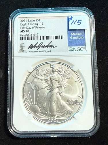 2021年 アメリカン シルバーイーグル タイプ2 F.D.O.R. NGC MS 70 449