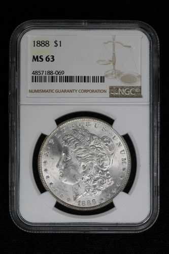 1888年モルガン・ダラー NGC MS63 23IU
