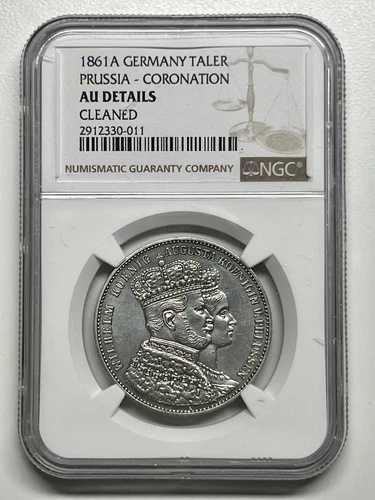 1861年 ドイツ ターレル プロイセン戴冠式 金貨 詳細 NGC鑑定済み
