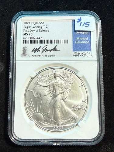 2021年 アメリカン シルバーイーグル タイプ2 F.D.O.R. NGC MS 70 447