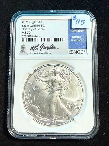 2021年 アメリカンシルバーイーグル タイプ2 F.D.O.R. NGC MS 70 448-