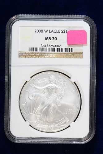 2008-W シルバーイーグル NGC MS 70 49JR|WORLD RESOURCE【QUEEN店】