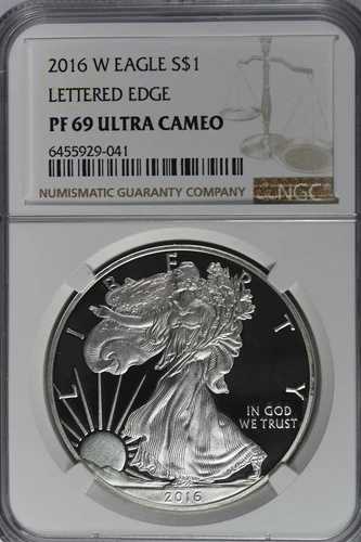 2016 Wシルバー アメリカンイーグル プルーフ レタードエッジ 30thアン NGC PF69 ウルトラカメオ- 56,100円