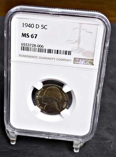 1940-D ジェファーソンニッケル - NGC MS67 (#45743)