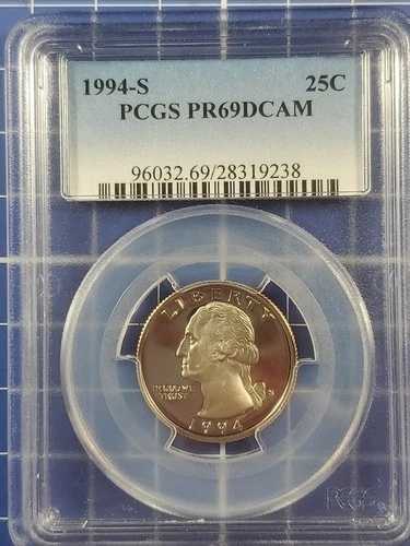 1994年 S 25C ワシントン クォーター プルーフ PCGS PR69DCAM