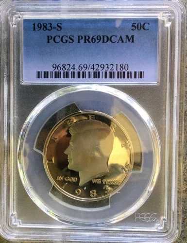 1983年 Sクラッド ケネディ ハーフダラー PCGS PR69DCAM 送料無料 #2
