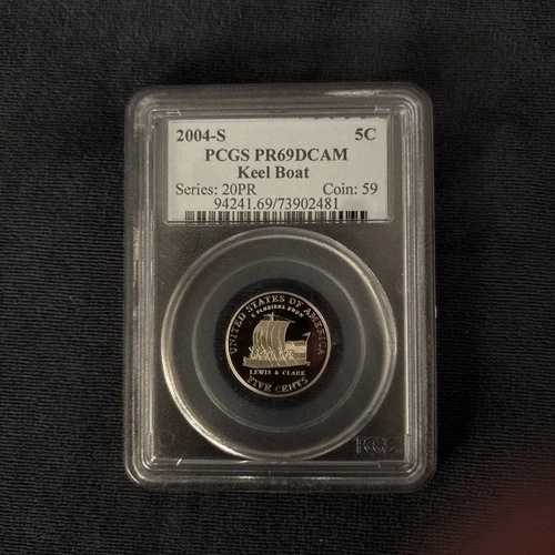2004 S プルーフ キールボート ジェファーソン ニッケル 5c PCGS PR69DCAM-