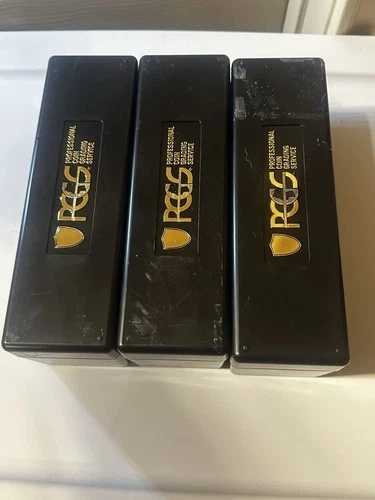 PCGS スラブ収納ボックス - 中古 - 認定グレードコイン 20 枚収納可能 - 3 個セット