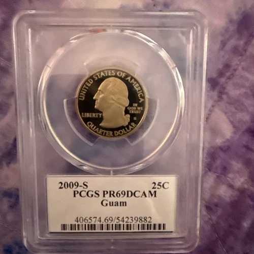 2009年 S グアム プルーフ クォーター PCGS PR69DCAM|WORLD RESOURCE【QUEEN店】