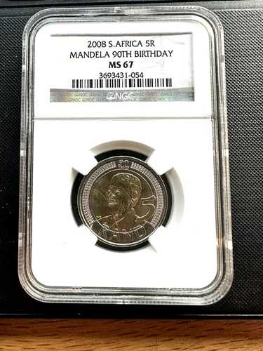 2008 南アフリカ ファイブランド (ネルソン マンデラ 90歳の誕生日)NGC MS67-