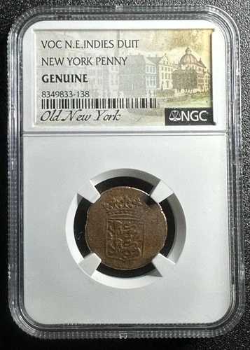 1766年 VOC オランダ領東インド デュイット ニューヨーク ペニー NGC 正規品 - 送料無料
