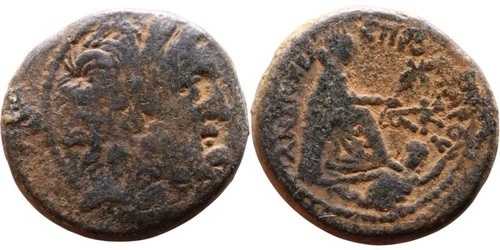 ??AUGUSTUS-QUINCTILIUS VARUS-6/5 BC-21mm/8.72g\u003dF-聖書-イエスの誕生年!