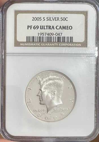 2005年 S ハーフダラー ケネディ NGC PF-69 ウルトラカメオ