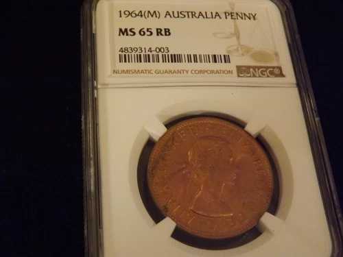 1964年 MP ペニー オーストラリア NGC MS 65 RB