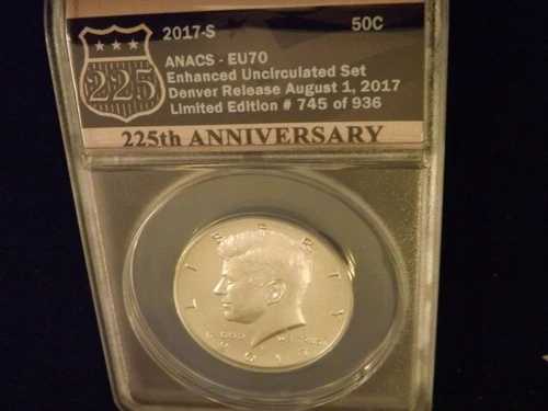 2017-S ハーフダラー ANACS EU 70