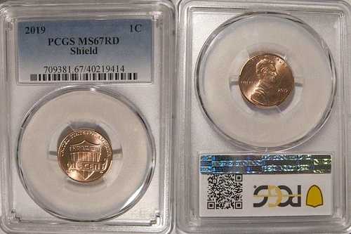 2019 P リンカーン シールド セント 1セント PCGS MS67RD
