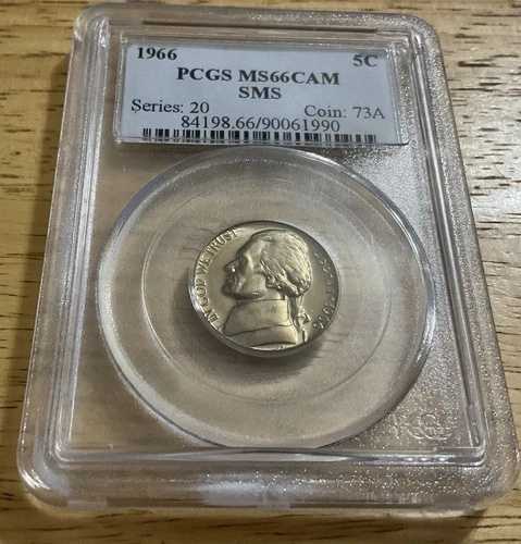 1966年 PCGS MS66CAM SMS ジェファーソンニッケル 26,950円