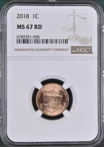 2018 (P) リンカーンシールドセント NGC MS67 RD - 注記 少量生産