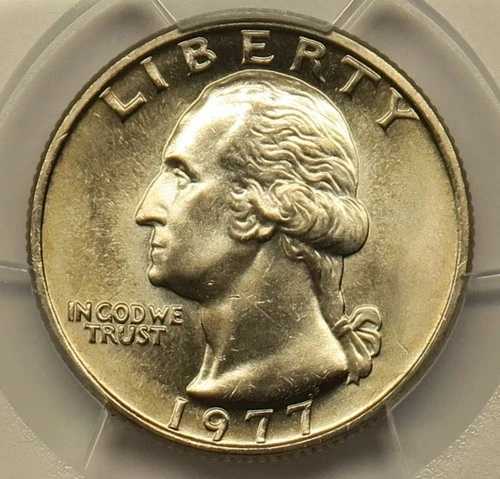 1977年ワシントンクォーター PCGS MS66 送料無料