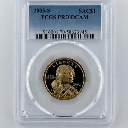 2003 S サカガウィア PR 70 DCAM PCGS ドル SAC$1 ベスト トップグレード プルーフ