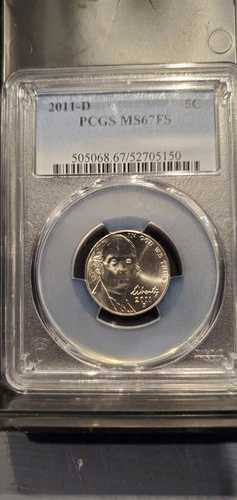 美品！2011-D PCGS MS67FS ジェファーソンニッケル