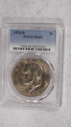 1978 年 D アイゼンハワー ドル PCGS MS65 宝石 未流通 IKE $1 コイン!