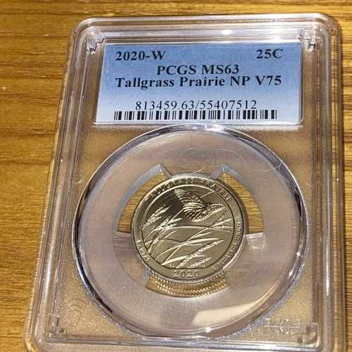 2020年 W トールグラス・プレーリー - ウェストポイント・ミント V75 MS-63 ワシントン クォーター PCGS