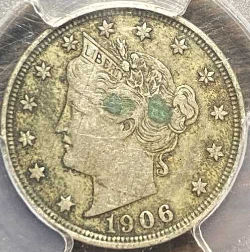 [PCGS] 1906年 リバティヘッド Vニッケル XFディテールコイン 美しい