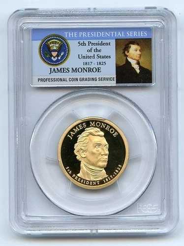 2008 S $1 ジェームズ・モンロー ドル PCGS PR70DCAM