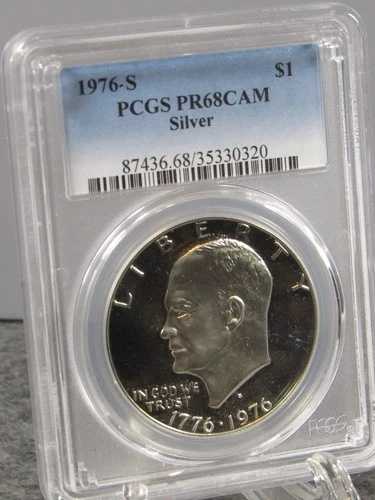 1976年 S アイゼンハワー 銀貨 プルーフコイン PCGS PR 68 CAM (30320)