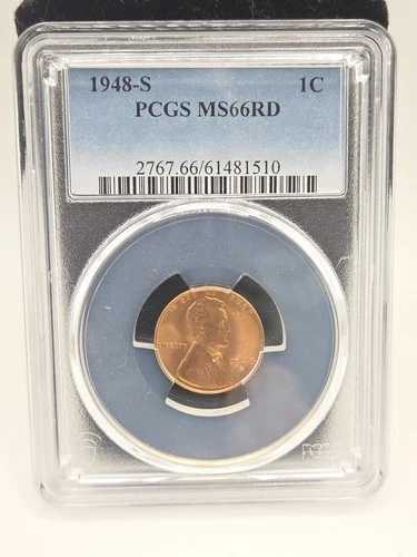 1948 S PCGS MS66RD 小麦セントペニー