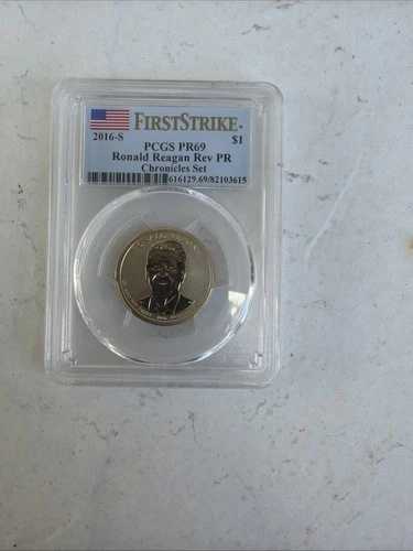 2016-S リバースプルーフ「ロナルド・レーガン」大統領ドル PCGS PF-69
