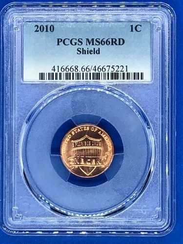 2010 1C PCGS MS66RD シールド