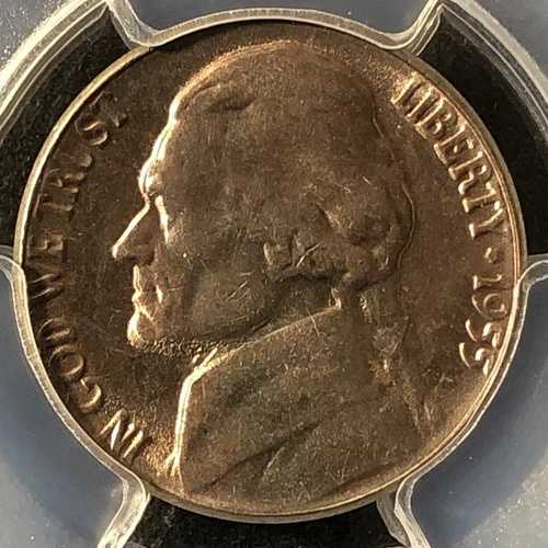 1955年 5C ジェファーソンニッケル PCGS MS65 36337615 28,490円