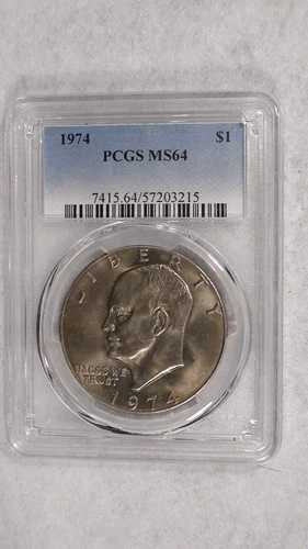 1974 年 P アイゼンハワー ドル PCGS MS64 未流通 IKE $1 コイン 今すぐ購入!