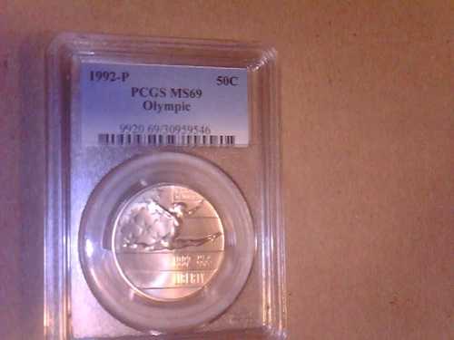 1992-P オリンピック記念ハーフダラー MS69 PCGS