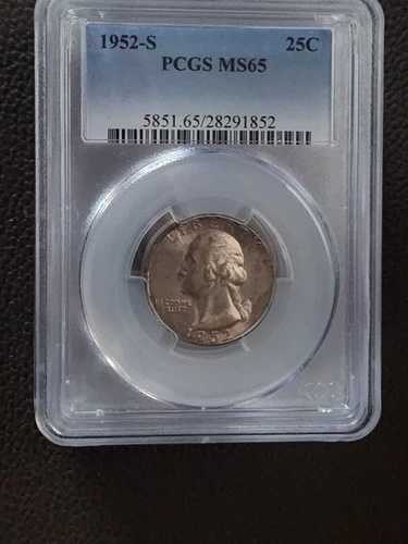 1952年 Sワシントンクォーター PCGS MS65