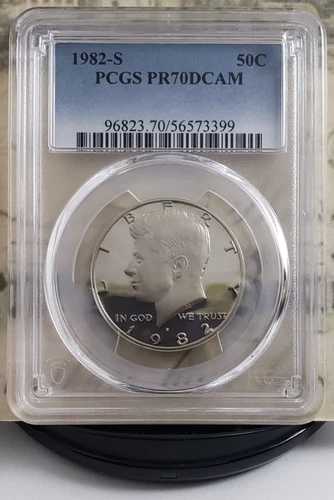 1982-S ケネディ・ハーフプルーフ・ダラー - PCGS PR70DCAM - トップグレード！3399