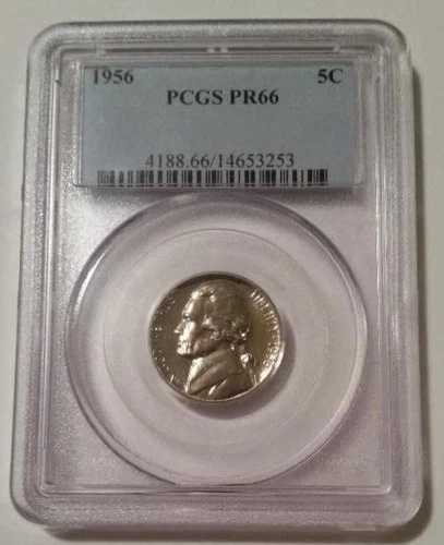 1956年 ジェファーソン ニッケル プルーフ PR66 PCGS