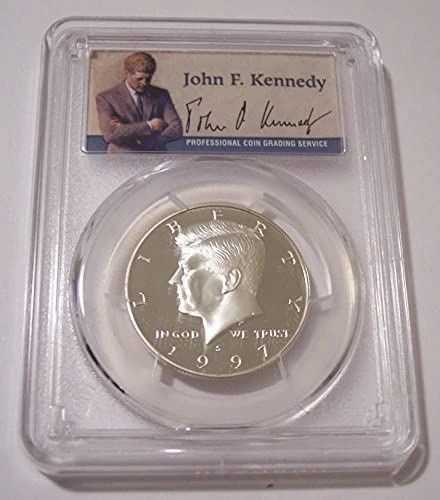 1997年 S シルバー ケネディ ハーフダラー プルーフ PR69 DCAM PCGS 署名ラベル