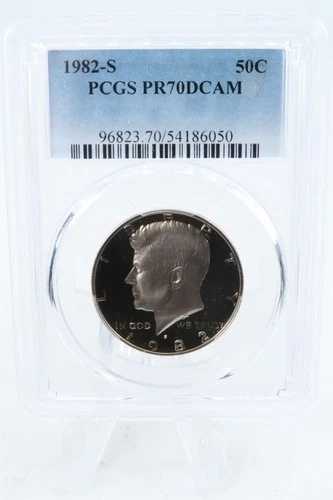 1982-S PCGS PR70DCAM ケネディ ハーフダラー プルーフ 50セント
