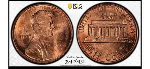 1988-D リンカーン記念館セント PCGS MS67RD 39406432 トゥルービュー付き