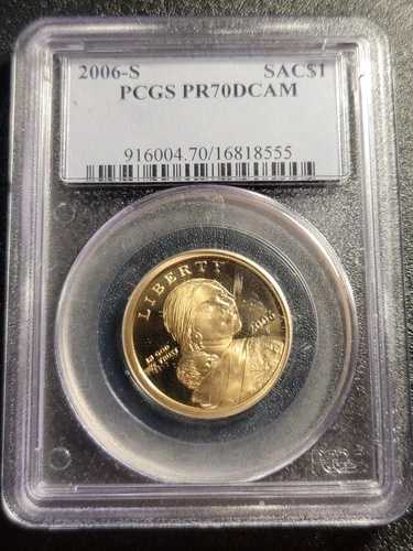 2006-S サカガウィア・ダラー PCGS PR-70 DCAM プルーフ 70 ディープカメオ