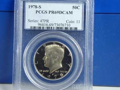 (M-77) アメリカ合衆国 ハーフドル 1978年 S プルーフ プルーフ、パーフェクト、PCGS PR69 DCAM-