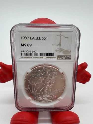 1987年 1ドル アメリカン シルバー イーグル NGC MS69