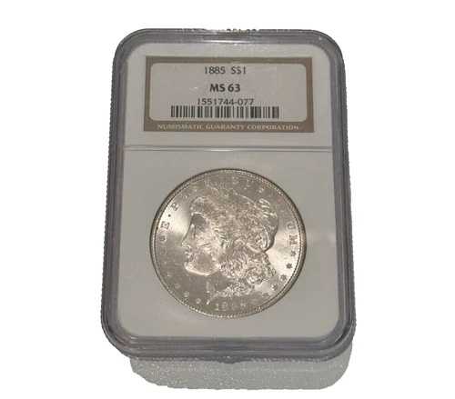 アメリカ モルガン・ダラー 1885 - MS 63 NGC