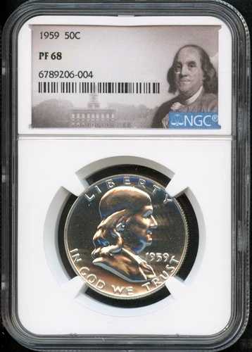 NGC - フランクリンハーフドル - 50c - 1959年 - PF-68-